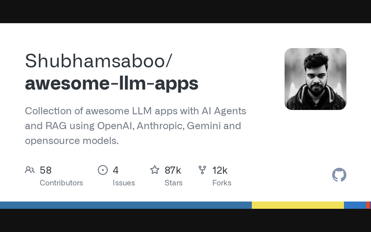 Awesome LLM Apps screenshot