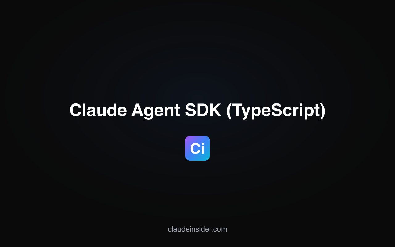 Claude Agent SDK (TypeScript) screenshot 1