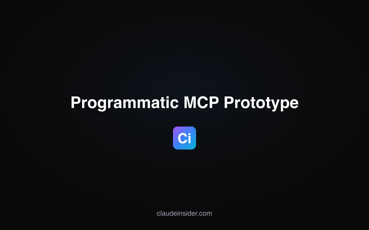 Programmatic MCP Prototype screenshot 1