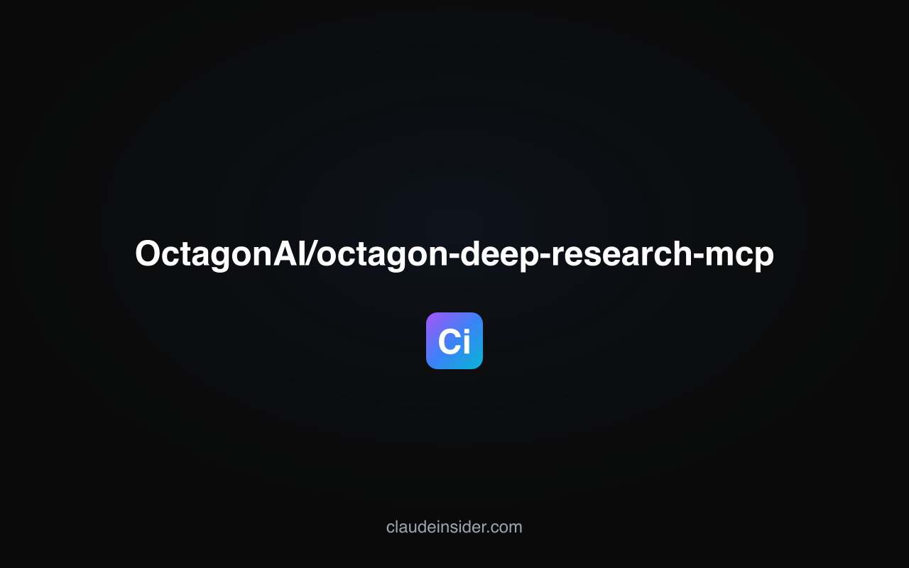 OctagonAI/octagon-deep-research-mcp screenshot 1