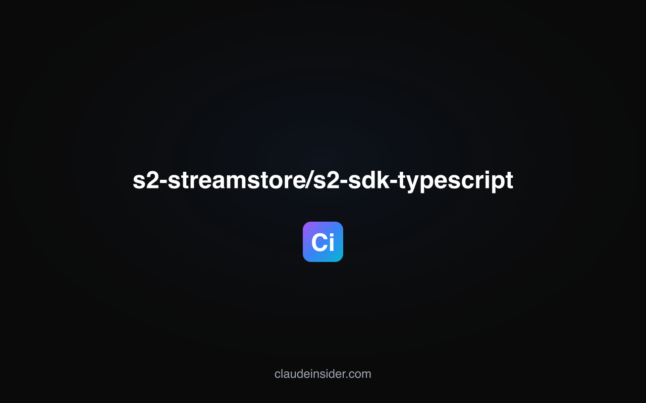 s2-streamstore/s2-sdk-typescript screenshot 1